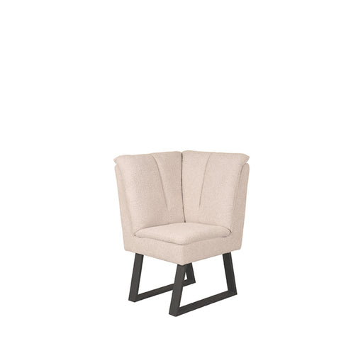 LABEL51 Eetkamerbank Modula Bouclé Naturel Hoek 62x62x92 cm-Eetkamerbanken-LABEL51