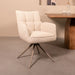 LABEL51 Eetkamerstoel Amalfi - Naturel - Royal Boucle - Taupe Metalen...-Eetkamerstoelen-LABEL51
