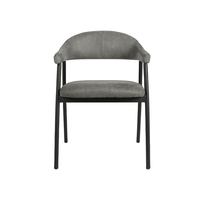 LABEL51 Eetkamerstoel Amaze Antraciet Micro Suede 54x54x80 cm-Eetkamerstoelen-LABEL51