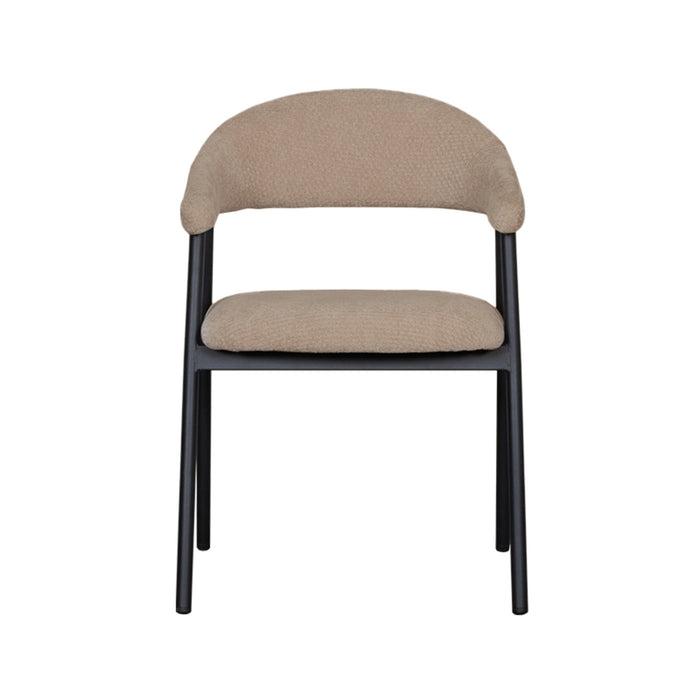 LABEL51 Eetkamerstoel Amaze - Clay - Elite - Zwart Metalen Frame-Eetkamerstoelen-LABEL51