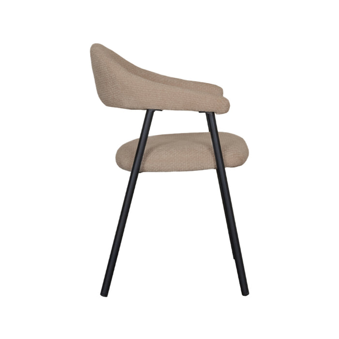 LABEL51 Eetkamerstoel Amaze - Clay - Elite - Zwart Metalen Frame-Eetkamerstoelen-LABEL51