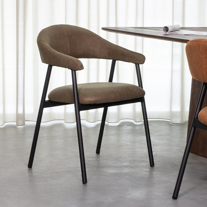 LABEL51 Eetkamerstoel Amaze - Moss - Micro Suede-Eetkamerstoelen-LABEL51
