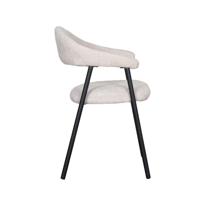 LABEL51 Eetkamerstoel Amaze - Naturel - Elite - Black Frame-Eetkamerstoelen-LABEL51