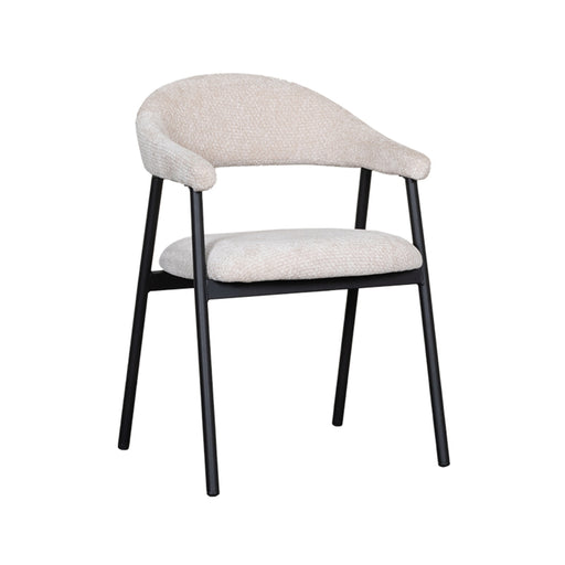 LABEL51 Eetkamerstoel Amaze - Naturel - Elite - Black Frame-Eetkamerstoelen-LABEL51