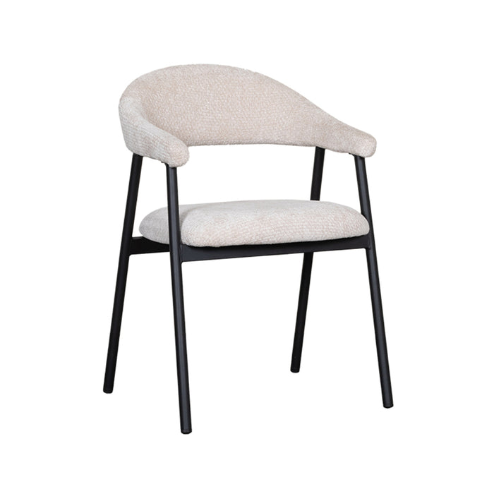LABEL51 Eetkamerstoel Amaze - Naturel - Elite - Black Frame-Eetkamerstoelen-LABEL51