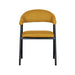 LABEL51 Eetkamerstoel Amaze - Oker - Breathe - Black Frame-Eetkamerstoelen-LABEL51