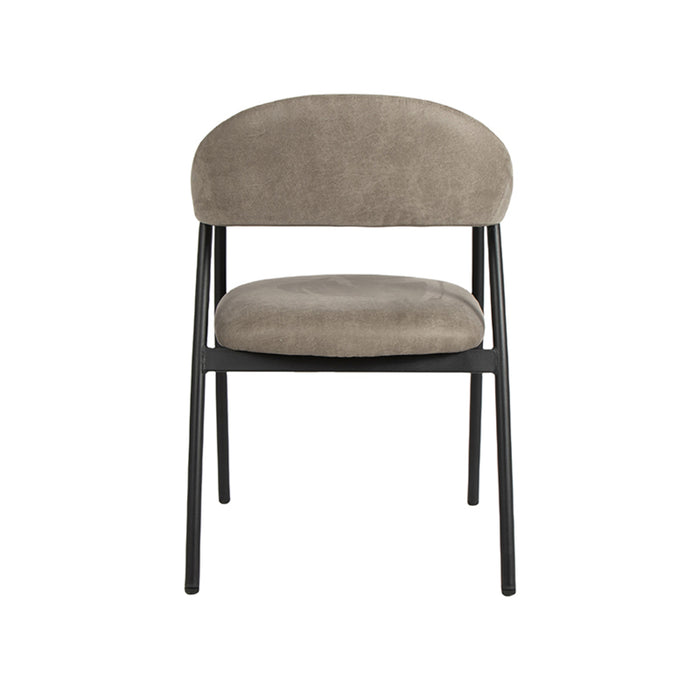 LABEL51 Eetkamerstoel Amaze taupe Micro Suede 54x54x80 cm