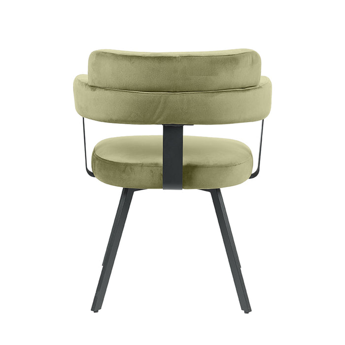 LABEL51 Eetkamerstoel Bardio - Hunter - Fluweel-Eetkamerstoelen-LABEL51