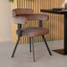 LABEL51 Eetkamerstoel Bardio Taupe Fluweel 62x57x79 cm-Eetkamerstoelen-LABEL51