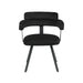 LABEL51 Eetkamerstoel Bardio - Zwart - Fluweel-Eetkamerstoelen-LABEL51