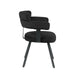LABEL51 Eetkamerstoel Bardio - Zwart - Fluweel-Eetkamerstoelen-LABEL51