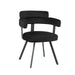 LABEL51 Eetkamerstoel Bardio - Zwart - Fluweel-Eetkamerstoelen-LABEL51