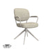 LABEL51 Eetkamerstoel Basel - Naturel - Royal Boucle - Taupe Metalen...-Eetkamerstoelen-LABEL51