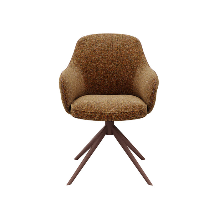 LABEL51 Eetkamerstoel Bern - Coral - Boucle - Coral Frame - Draaibaar-Eetkamerstoelen-LABEL51