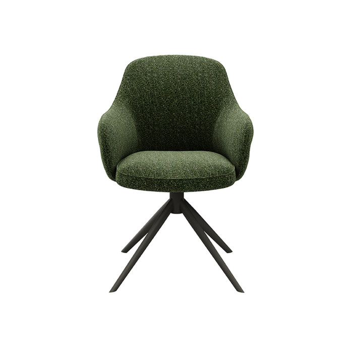 LABEL51 Eetkamerstoel Bern - Forest - Boucle - Forest Frame - Draaibaar-Eetkamerstoelen-LABEL51
