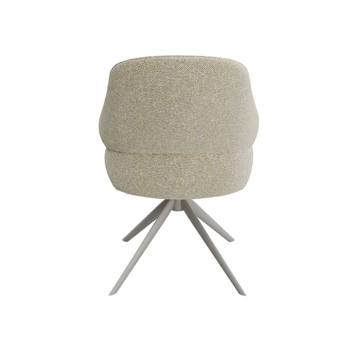 LABEL51 Eetkamerstoel Bern - Naturel - Boucle - Taupe Frame - Draaibaar-Eetkamerstoelen-LABEL51