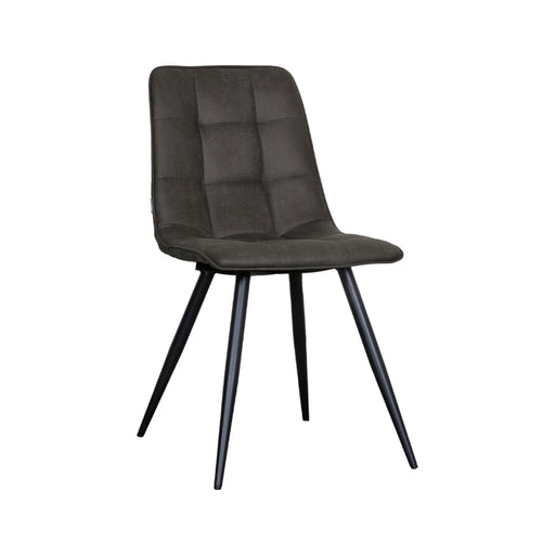 LABEL51 Eetkamerstoel Bistro - Antraciet - Micro Suede-Eetkamerstoelen-LABEL51