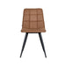 LABEL51 Eetkamerstoel Bistro Cognac Micro Suede 46x59x86 cm-Eetkamerstoelen-LABEL51