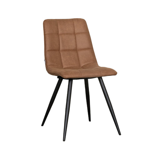 LABEL51 Eetkamerstoel Bistro - Cognac - Micro Suede-Eetkamerstoelen-LABEL51