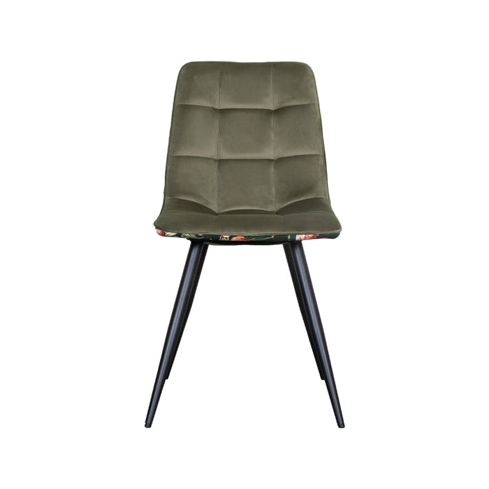 LABEL51 Eetkamerstoel Bistro - Hunter - Fluweel #2-Eetkamerstoelen-LABEL51