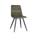 LABEL51 Eetkamerstoel Bistro - Hunter - Fluweel - Black Frame-Eetkamerstoelen-LABEL51