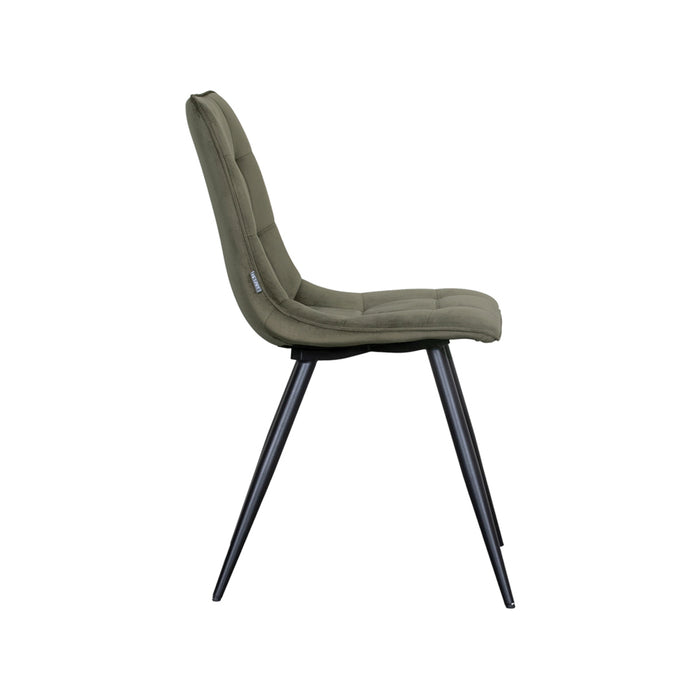LABEL51 Eetkamerstoel Bistro - Hunter - Fluweel-Eetkamerstoelen-LABEL51