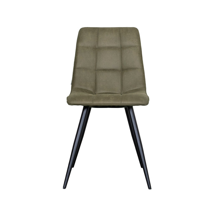 LABEL51 Eetkamerstoel Bistro - Moss - Micro Suede - Black Frame-Eetkamerstoelen-LABEL51