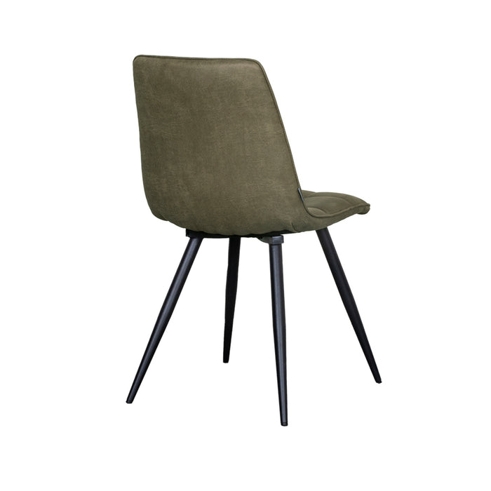 LABEL51 Eetkamerstoel Bistro - Moss - Micro Suede - Black Frame-Eetkamerstoelen-LABEL51