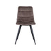 Eetkamerstoel Bistro - Taupe - Fluweel-Eetkamerstoelen-LABEL51