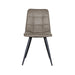 LABEL51 Eetkamerstoel Bistro - Taupe - Micro Suede - Black Frame-Eetkamerstoelen-LABEL51