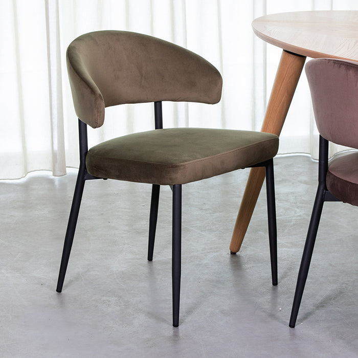 LABEL51 Eetkamerstoel Bliss - Hunter - Fluweel-Eetkamerstoelen-LABEL51