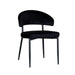 LABEL51 Eetkamerstoel Bliss - Zwart - Fluweel - Black Frame-Eetkamerstoelen-LABEL51