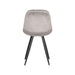 LABEL51 Eetkamerstoel Capri Grijs Fluweel 46x56x88 cm-Eetkamerstoelen-LABEL51