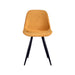LABEL51 Eetkamerstoel Capri Oker Fluweel 46x56x88 cm-Eetkamerstoelen-LABEL51
