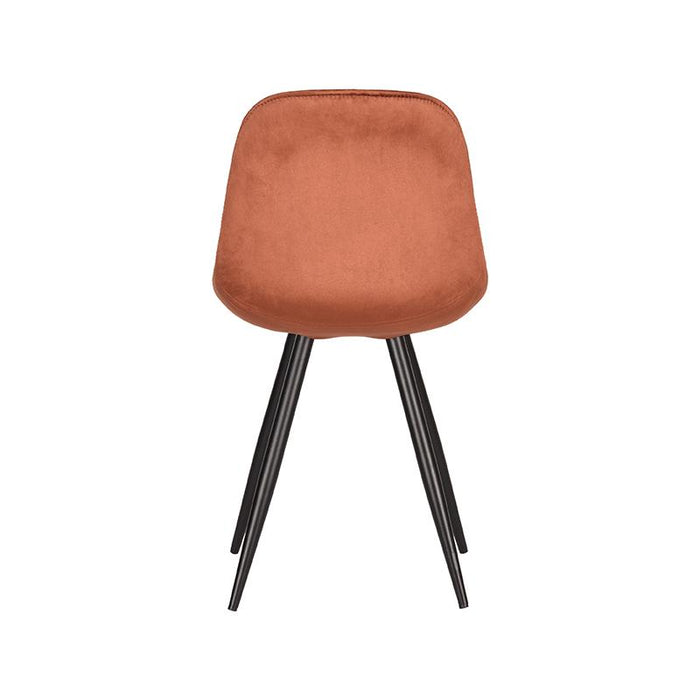 LABEL51 Eetkamerstoel Capri Rust Fluweel 46x56x88 cm-Eetkamerstoelen-LABEL51