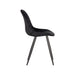 LABEL51 Eetkamerstoel Capri Zwart Fluweel 46x56x88 cm-Eetkamerstoelen-LABEL51