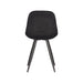 LABEL51 Eetkamerstoel Capri Zwart Fluweel 46x56x88 cm-Eetkamerstoelen-LABEL51