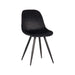 LABEL51 Eetkamerstoel Capri Zwart Fluweel 46x56x88 cm-Eetkamerstoelen-LABEL51