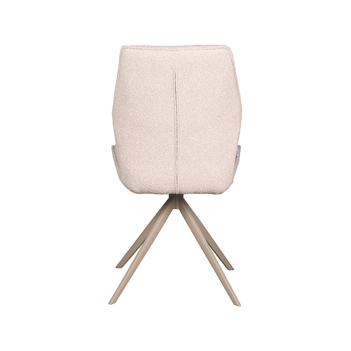 LABEL51 Eetkamerstoel Comfy - Naturel - Boucle - Taupe Metalen Frame-Eetkamerstoelen-LABEL51