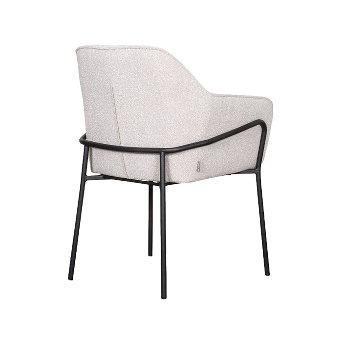LABEL51 Eetkamerstoel Dexter naturel boucle 66x62x85 cm