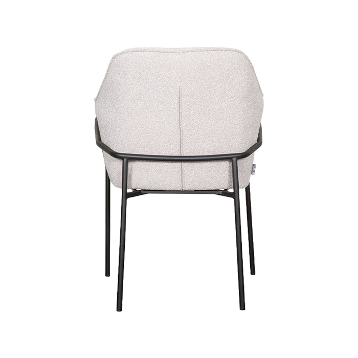LABEL51 Eetkamerstoel Dexter naturel boucle 66x62x85 cm