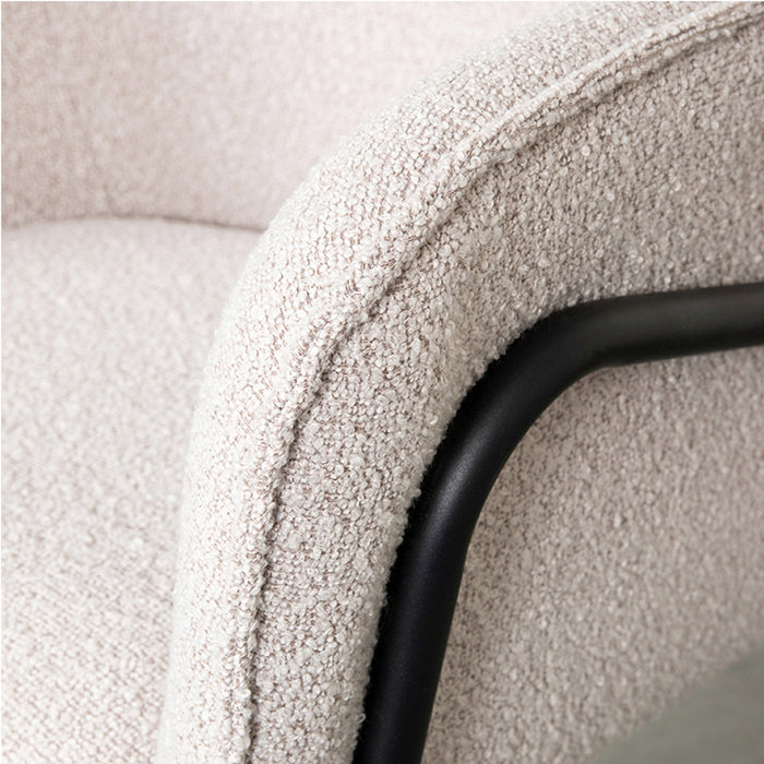 LABEL51 Eetkamerstoel Dexter naturel boucle 66x62x85 cm