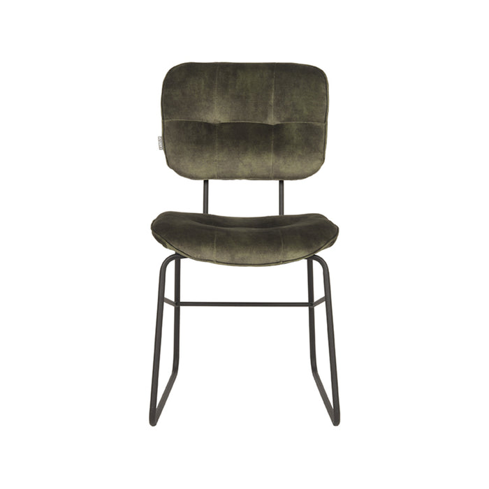 LABEL51 Eetkamerstoel Dez Hunter Velours 49x60x87 cm-Eetkamerstoelen-LABEL51