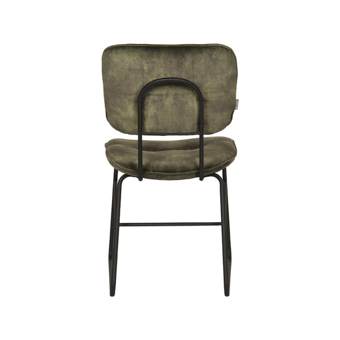 LABEL51 Eetkamerstoel Dez Hunter Velours 49x60x87 cm-Eetkamerstoelen-LABEL51