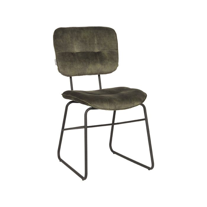 LABEL51 Eetkamerstoel Dez Hunter Velours 49x60x87 cm-Eetkamerstoelen-LABEL51