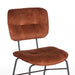 LABEL51 Eetkamerstoel Dez Rust Velours Zwart Metalen Frame 49x60x87 cm-Eetkamerstoelen-LABEL51