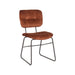 LABEL51 Eetkamerstoel Dez Rust Velours Zwart Metalen Frame 49x60x87 cm-Eetkamerstoelen-LABEL51