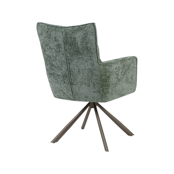LABEL51 Eetkamerstoel Dubai Stof Hunter Draaibaar-Eetkamerstoelen-LABEL51