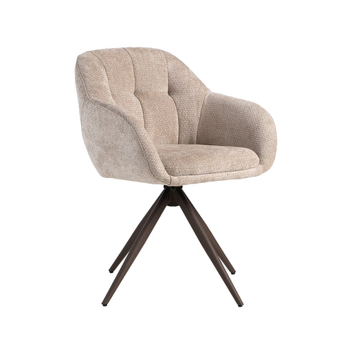 LABEL51 Eetkamerstoel Esma - Clay - Elite - Brons Metalen Frame-Eetkamerstoelen-LABEL51