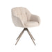 Eetkamerstoel Esma - Naturel - Elite - Taupe Metalen Frame-Eetkamerstoelen-LABEL51